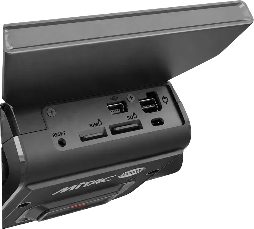 K245C AI dashcam with dual full HD cameras