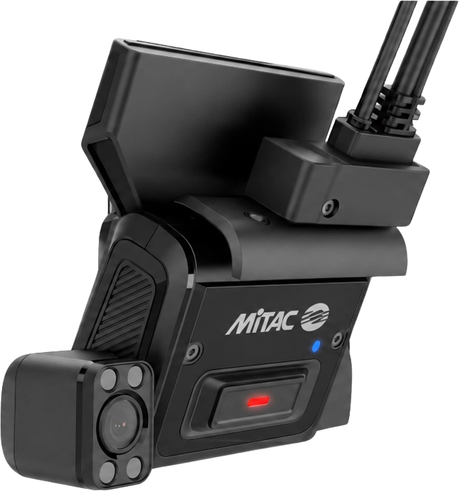 K245C AI dashcam with dual full HD cameras